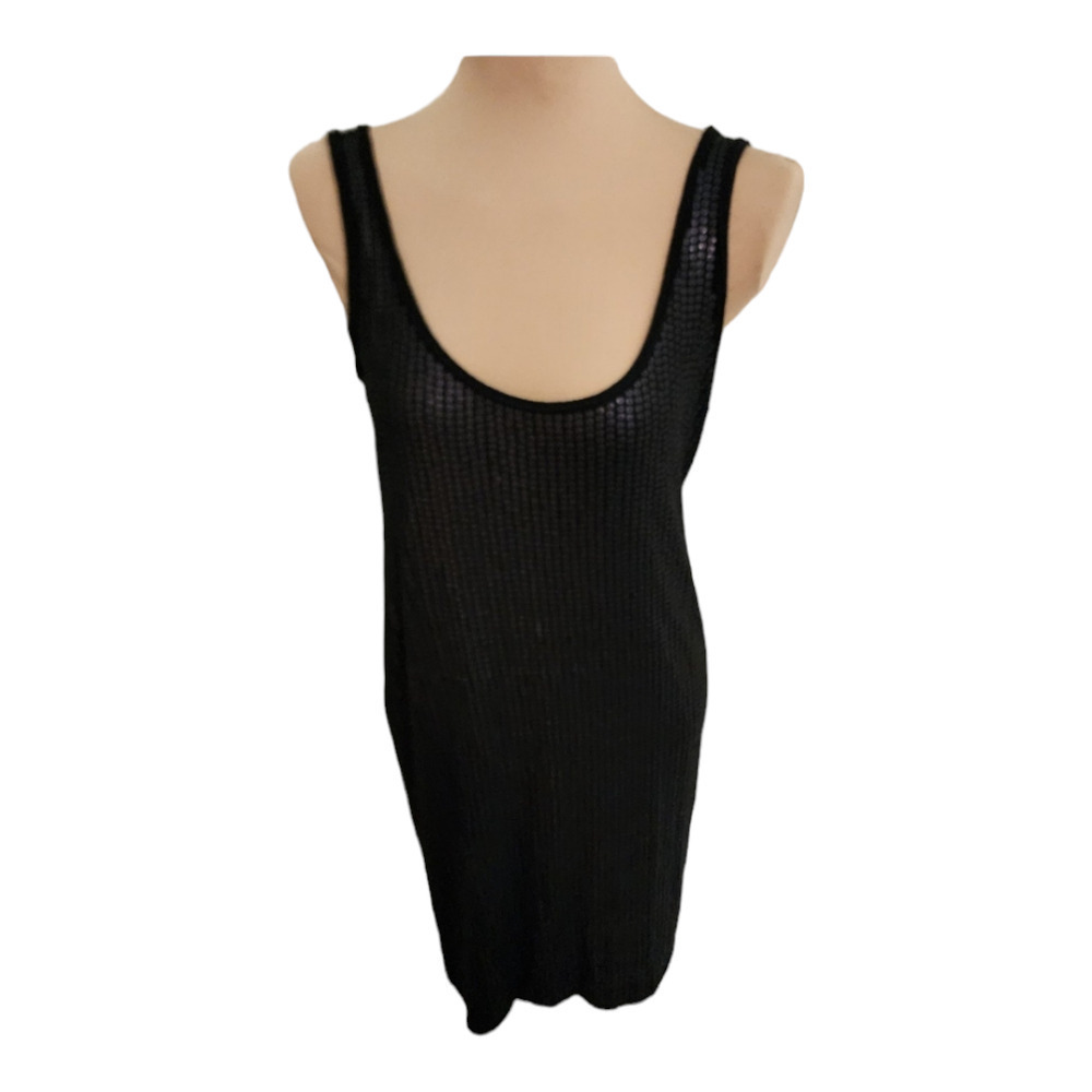 Vince sequin black dress size small